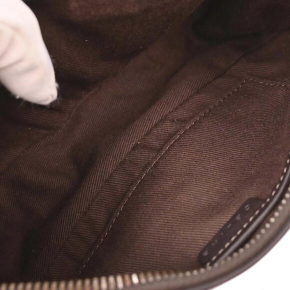 Celine Brown Canvas Macadam Handbag YS00/35 - Picture 8 of 10